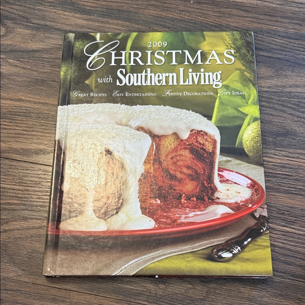 Southern Living Christmas Cookbook with Red and White Cover